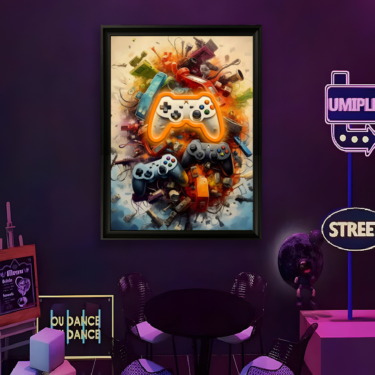 Wall Decor Lighting - Lampu Neon LED Bertenaga USB Poster