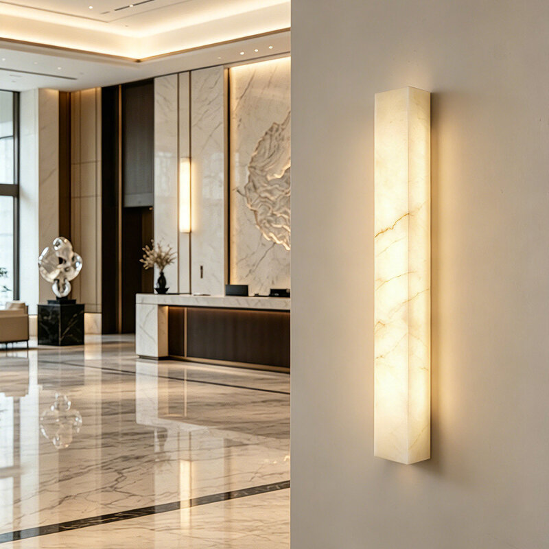 Ambient Lighting Decor For Room - Lampu Dinding Marmer Alami Spanyol Sederhana,