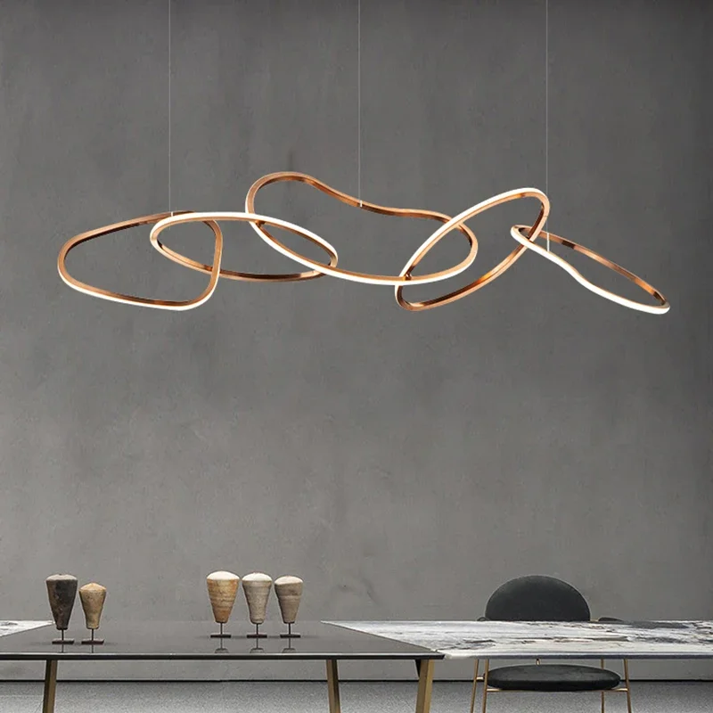 Decor Lighting Fixtures - Lampu Liontin Lingkaran LED Modern untuk