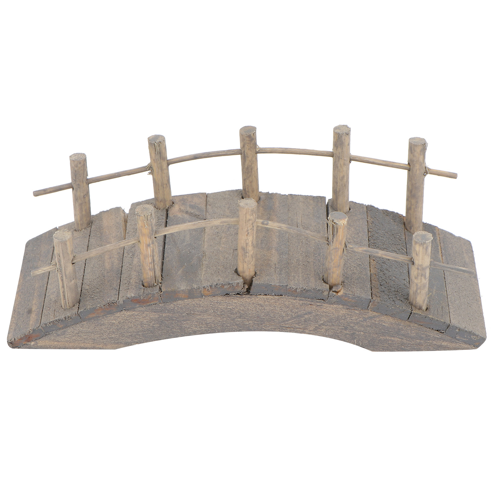 Lighting Decor Woodbridge - 1Pcs Jembatan Lengkung Mini Kayu Coklat
