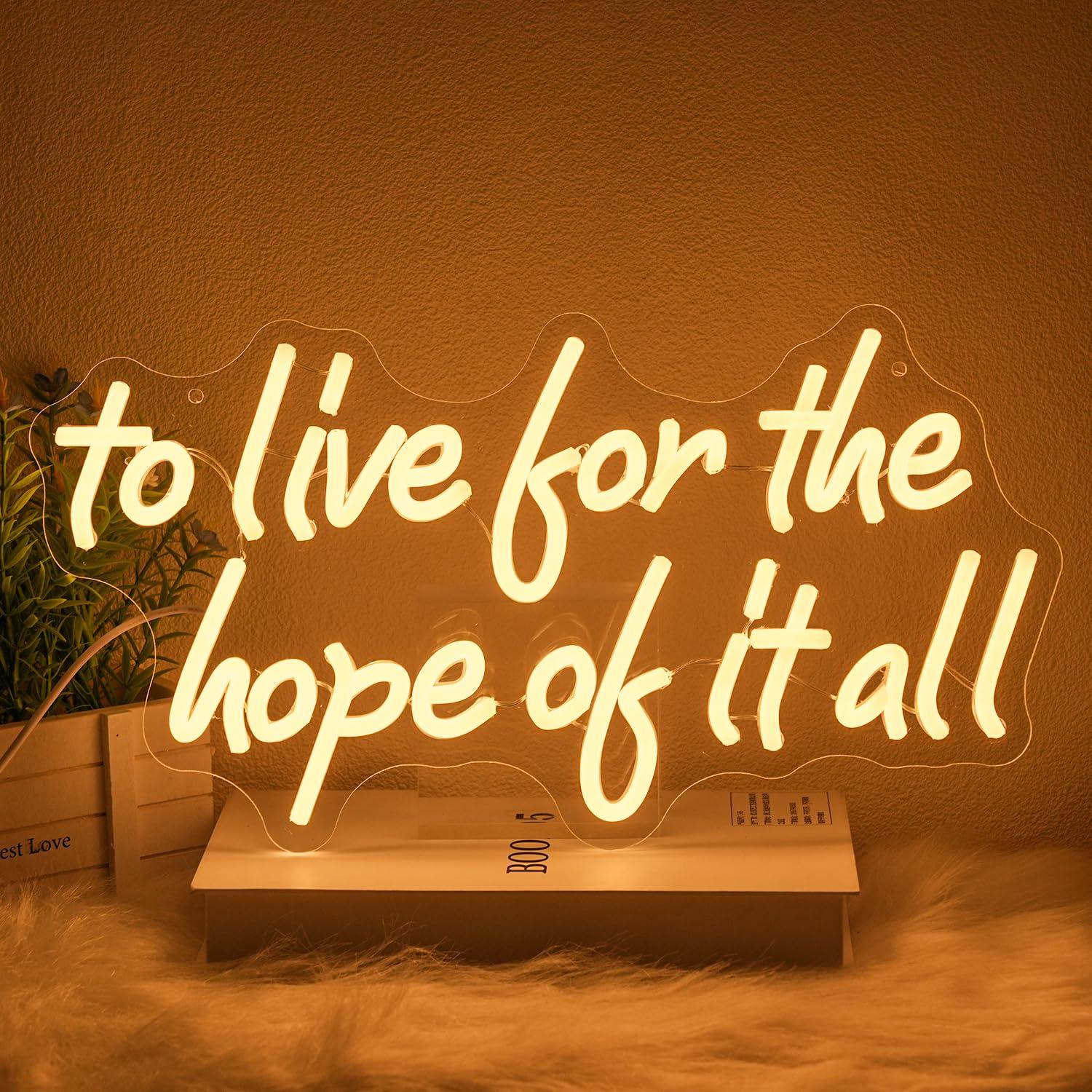 Wall Decor Lighting - Lampu Neon LED Bertenaga USB yang