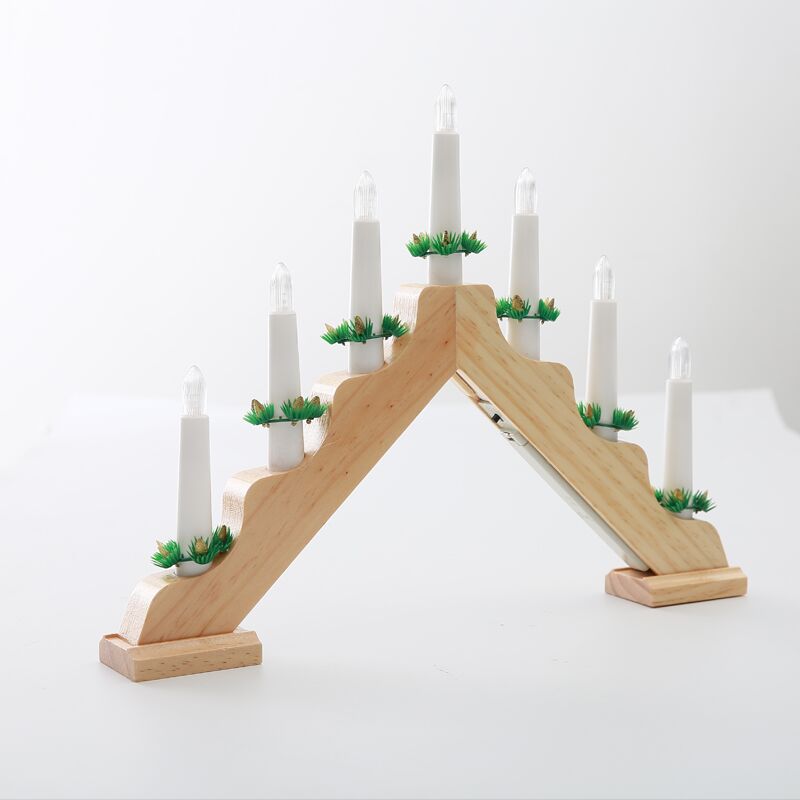 Lighting Decor Woodbridge - Lampu Natal kayu berbentuk lengkungan, lampu