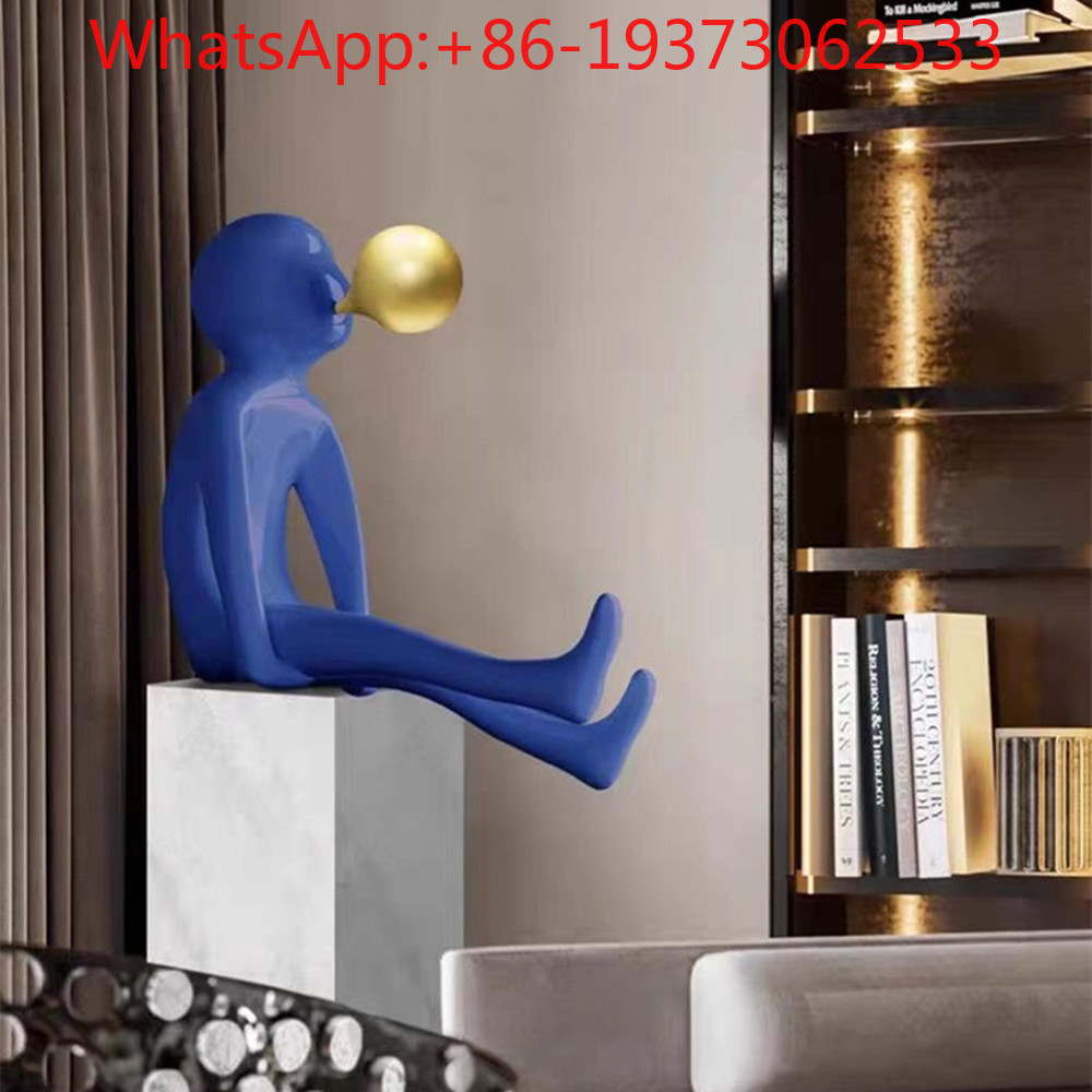 Lighting Decoration - Patung Tiup Gelembung Figur Pintu Masuk