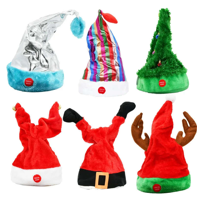 Up Lighting Decor - Topi Natal Elektrik Kreatif dengan Musik