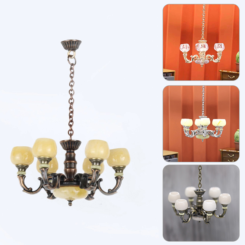 Furniture Lighting & Decor Magazine - Lampu Langit-langit Rumah Boneka Miniatur 112