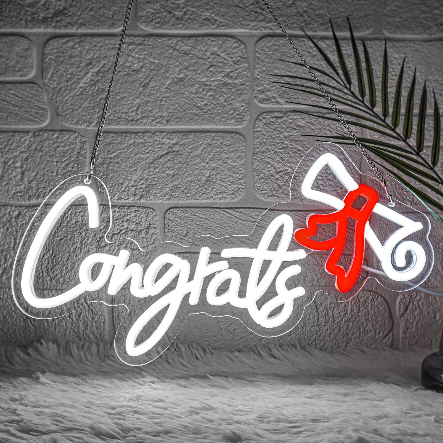 Wall Decor Lighting - Selamat Wisuda Lampu Neon LED USB