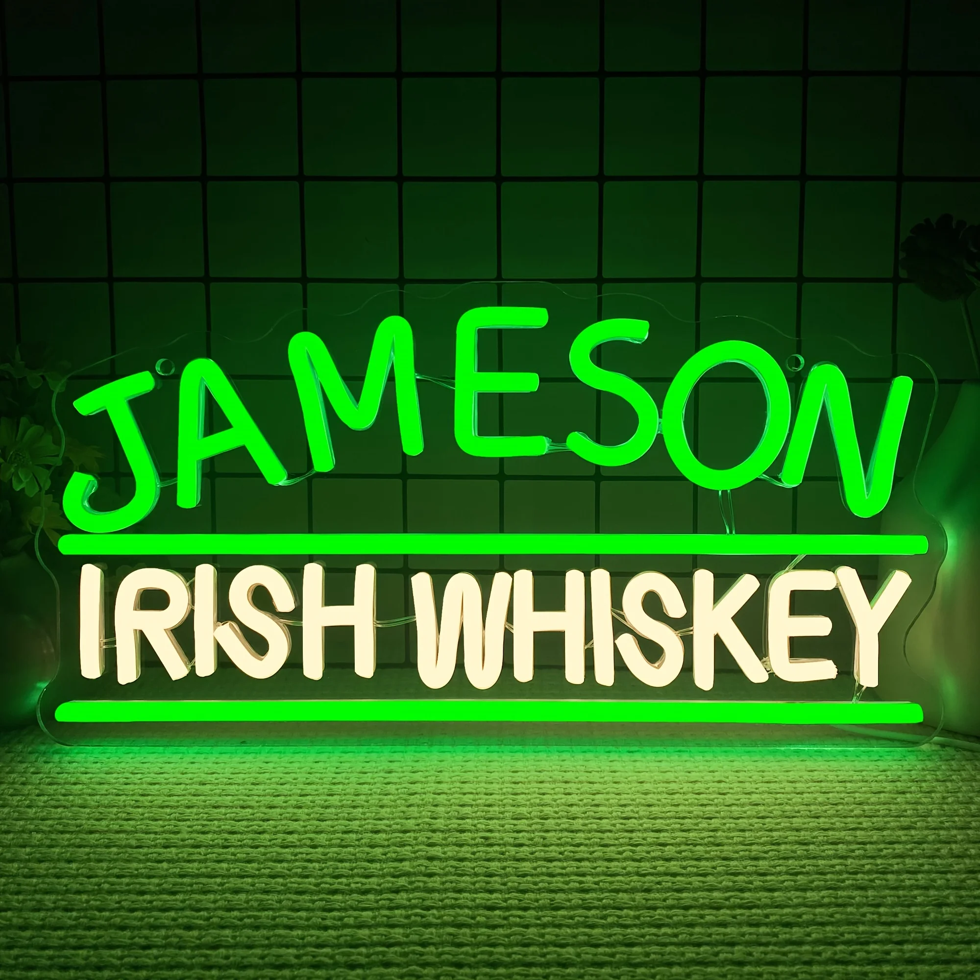 Home Decor Lighting Brands - Lampu Neon Logo Merek Whiskey Jameson