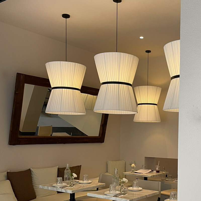 Decor Lighting Fixtures - Lampu Gantung LED Kain Minimalis Desainer
