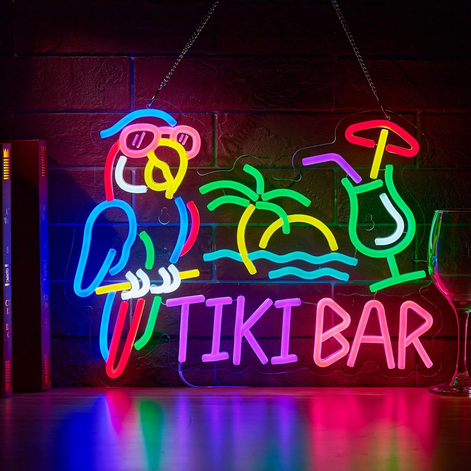 Wall Decor Lighting - Lampu Neon LED USB Bentuk Burung