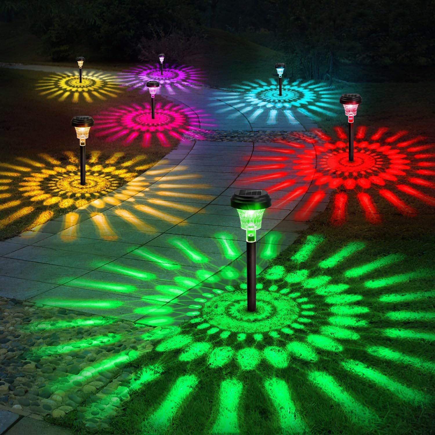 Colour Changing Bulb - Lampu jalur surya lampu halaman surya