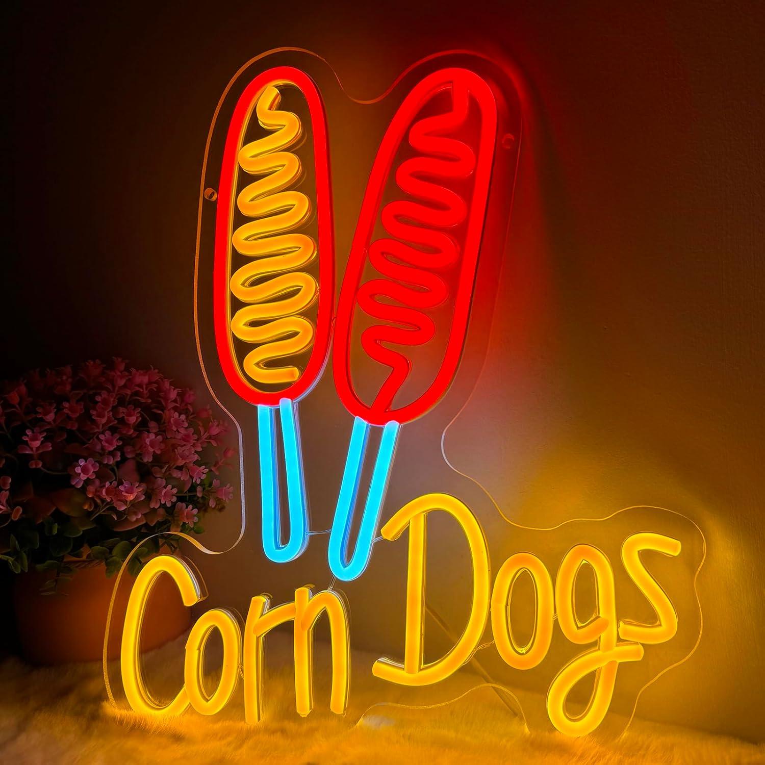 Wall Decor Lighting - Lampu Neon LED Corn Dog USB