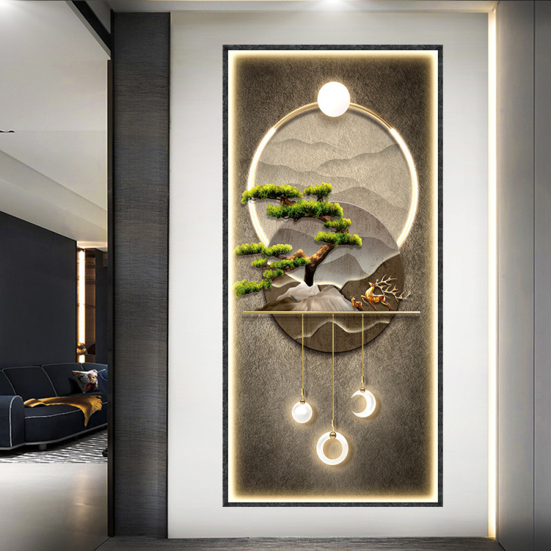 Home Decor Lighting Brands - Lukisan dinding dekoratif teras cahaya dan