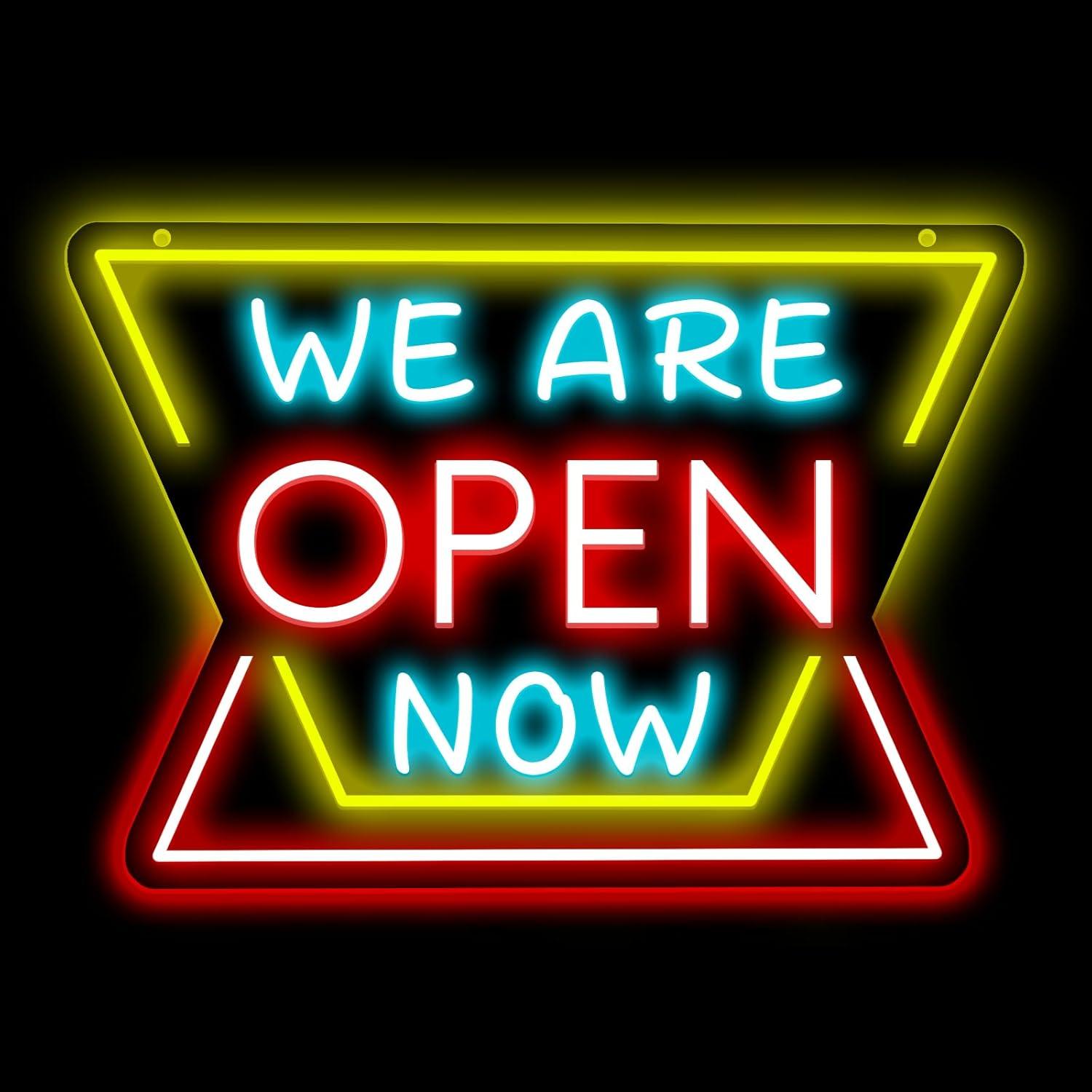 Wall Decor Lighting - Kami Terbuka Sekarang Lampu Neon LED