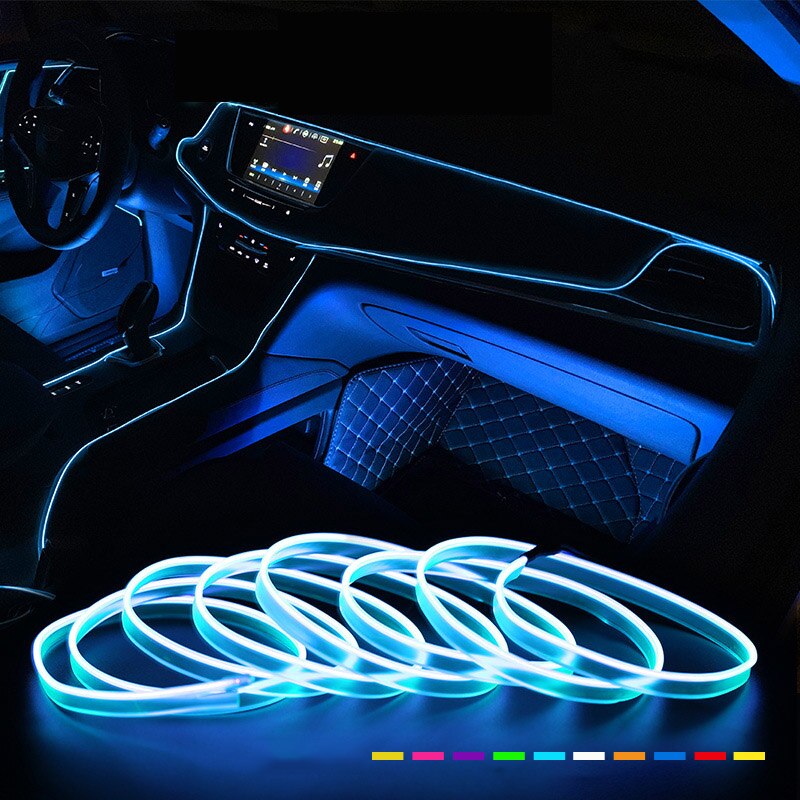 Ambient Lighting Decor For Room - Lampu dekorasi Interior mobil, Strip Neon