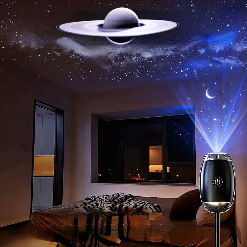Star Projector Night - Proyektor Bintang Galaksi Mini Lampu Malam