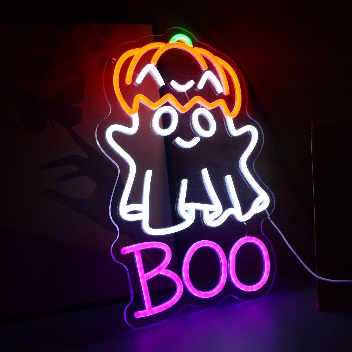 Topi Labu Hantu Lucu BOO Lampu - Home Decor Lighting Tricks ulasan dan harga