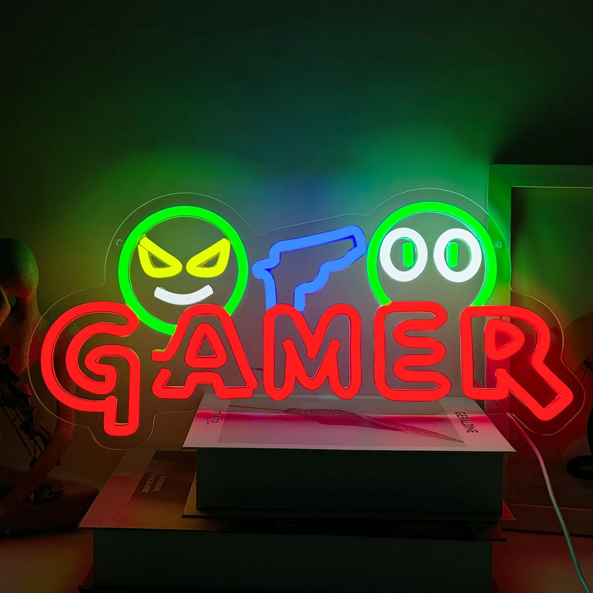 Lampu Dinding LED Neon Sign Ga - Lighting Decor Wedding ulasan dan harga