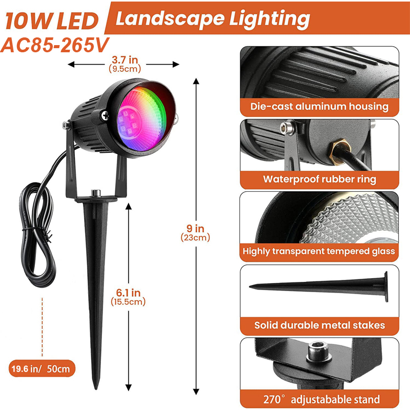 RGBW lampu sorot lanskap LED b - Colour Changing Bulb ulasan dan harga