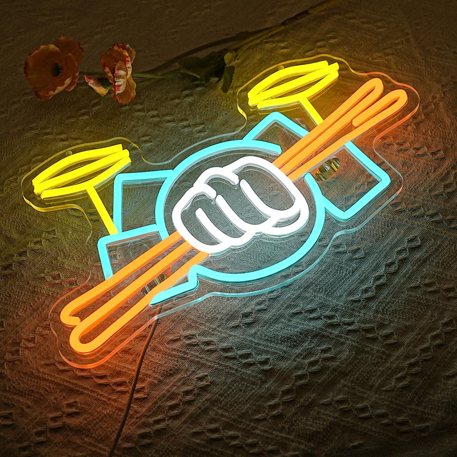 Lampu Neon LED Set Drum Berten - Wall Decor Lighting ulasan dan harga