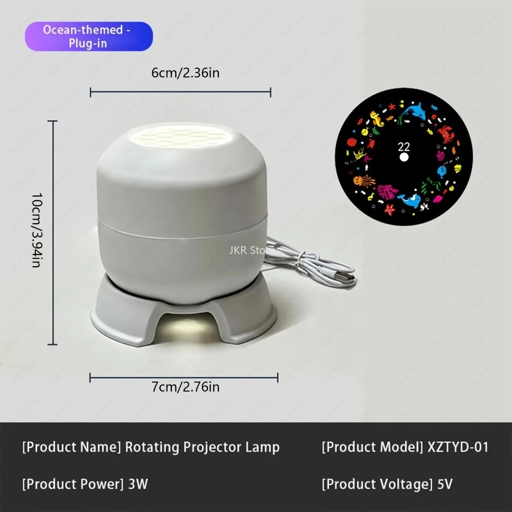 Lampu Proyektor LED Berputar 3 - Ambient Lighting Decor For Room ulasan dan harga