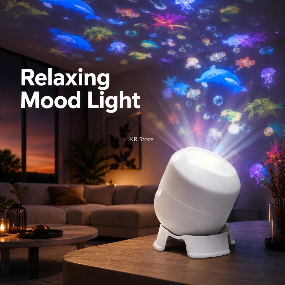 Lampu Proyektor LED Berputar 3 - Ambient Lighting Decor For Room ulasan dan harga