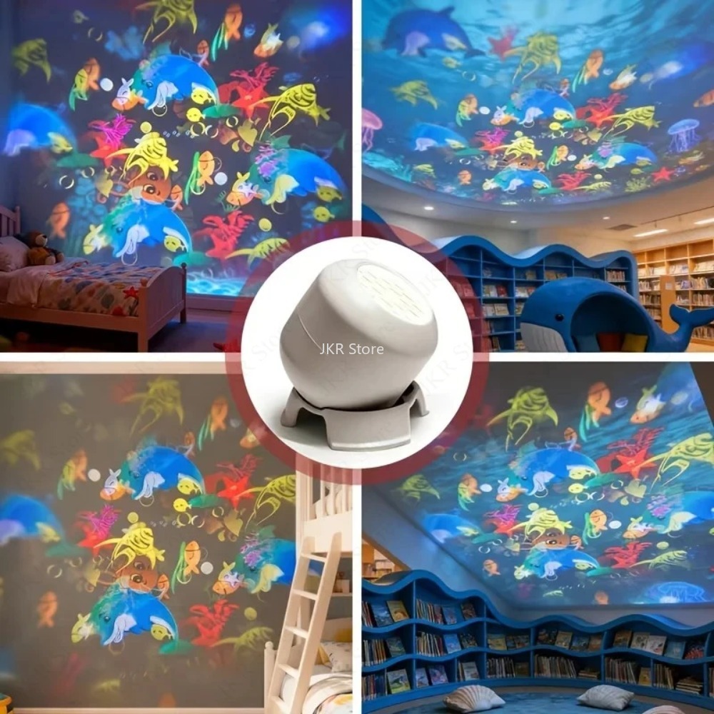 Lampu Proyektor LED Berputar 3 - Ambient Lighting Decor For Room ulasan dan harga