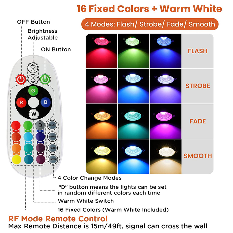 Lampu Lanskap RGBW Tegangan Re - Colour Changing Bulb ulasan dan harga