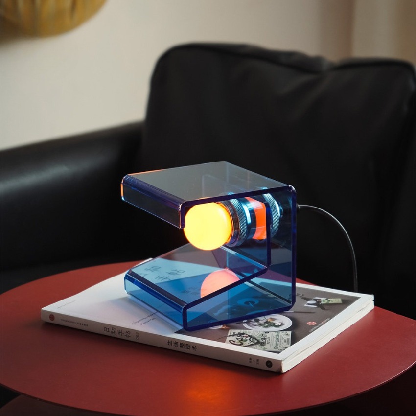 Lampu Meja Kubus Akrilik Moder - Ambient Lighting Decor For Room ulasan dan harga