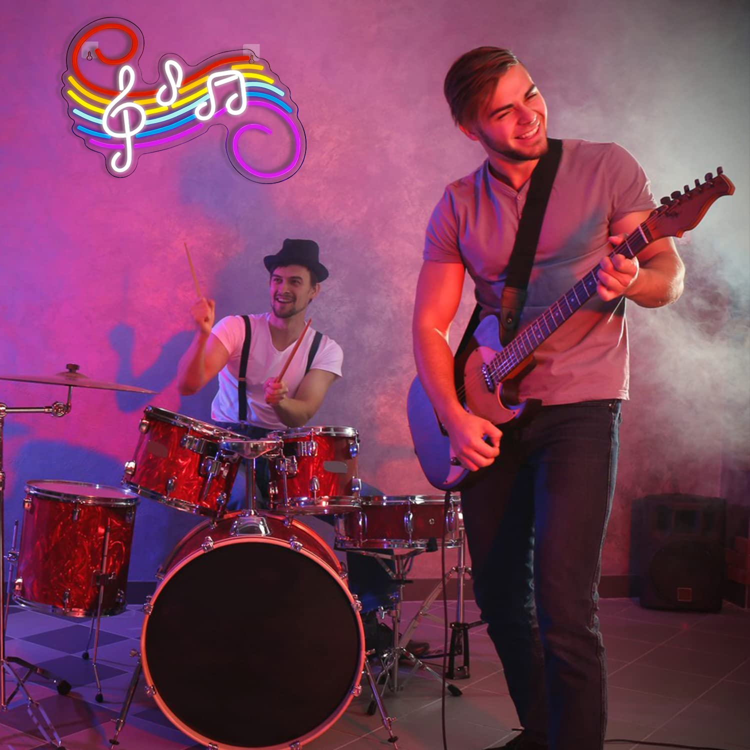 Lampu Neon Tanda Not Musik, Da - Lighting Decor Wedding ulasan dan harga