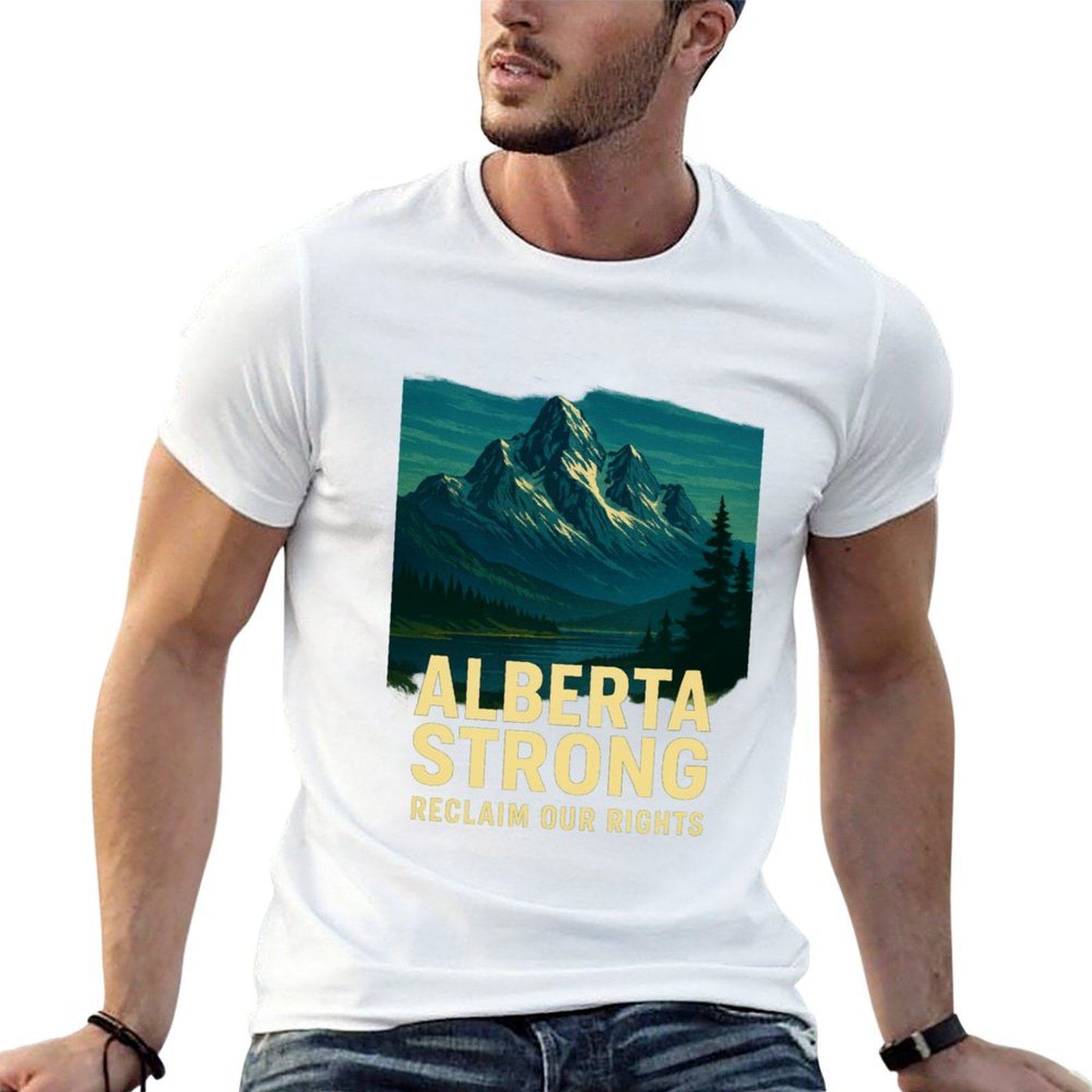Alberta Strong T-Shirt Kasual  - Alberta Lighting & Decor Reviews ulasan dan harga