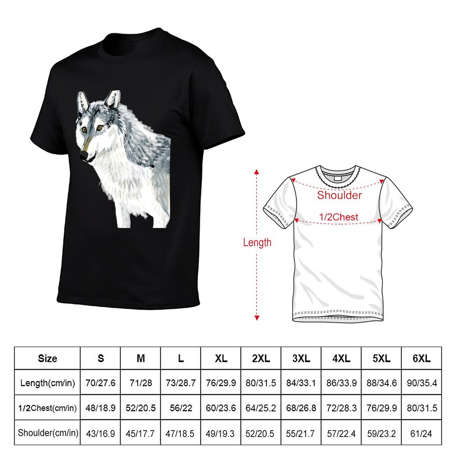 Totem Alberta Wolf T-Shirt Ata - Alberta Lighting & Decor Reviews ulasan dan harga