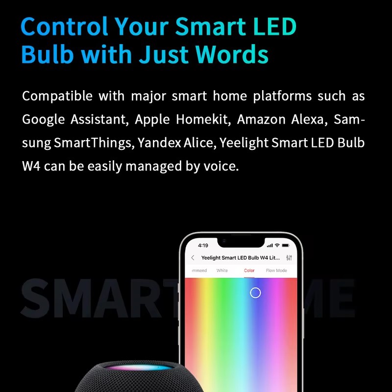 Yeelight Bohlam LED Pintar W4  - Yeelight Light Smart Bulb ulasan dan harga