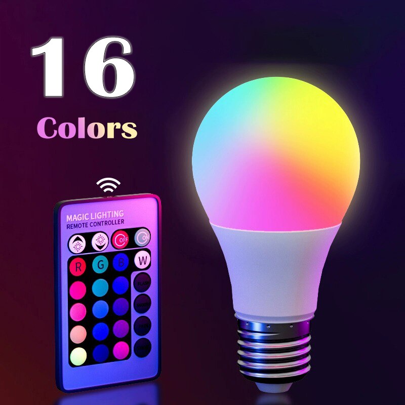 E27 220V 16 Warna Bohlam RGB L - Colour Changing Bulb ulasan dan harga