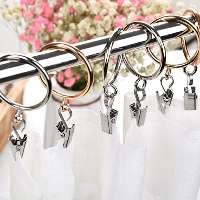 100/50/10 Buah Klip Tirai Baja - Lighting Decor Photos ulasan dan harga