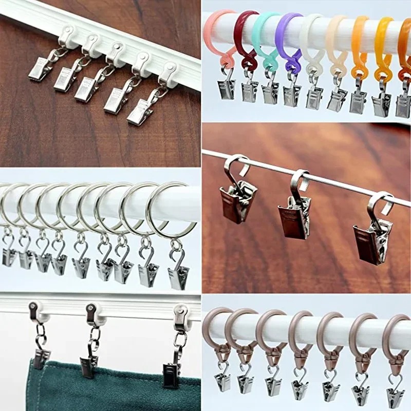100/50/10 Buah Klip Tirai Baja - Lighting Decor Photos ulasan dan harga