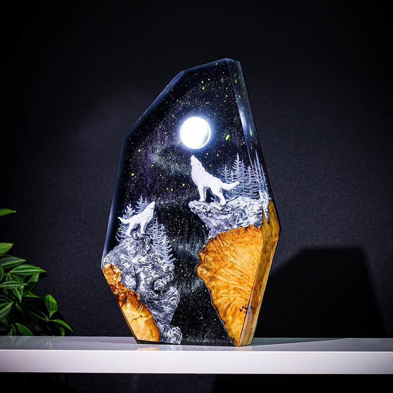 Lampu Meja Resin Figur Hewan A - Lighting Decor Wedding ulasan dan harga