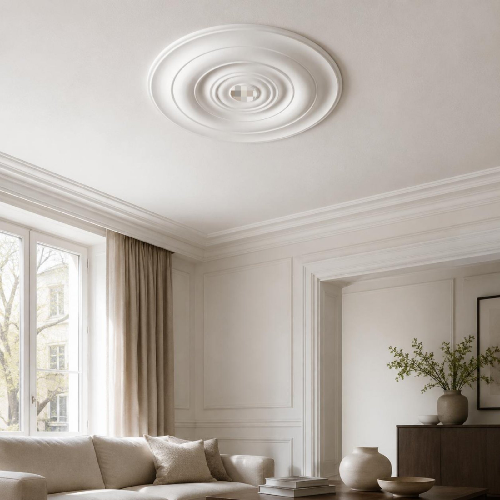 Medali Plafon Desain Elegan Me - Decor Lighting Fixtures ulasan dan harga