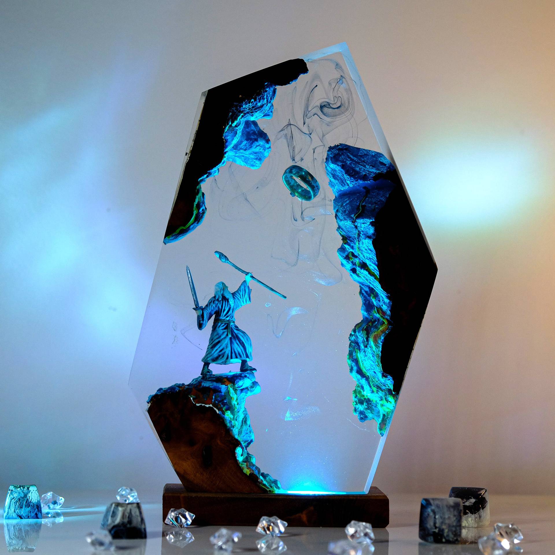 Lampu Resin Figur Adegan Film  - Lighting Decor Wedding ulasan dan harga