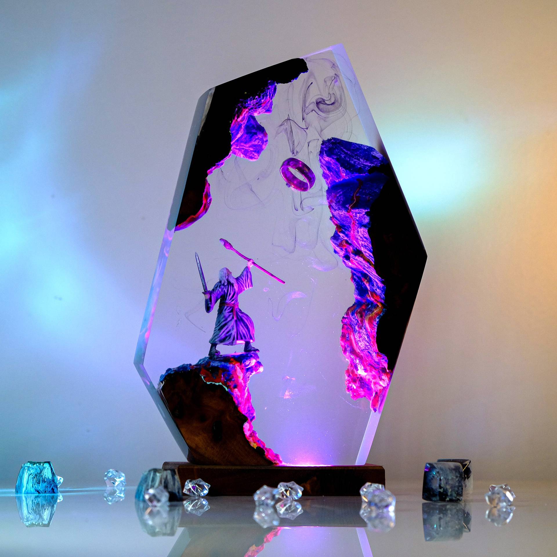 Lampu Resin Figur Adegan Film  - Lighting Decor Wedding ulasan dan harga