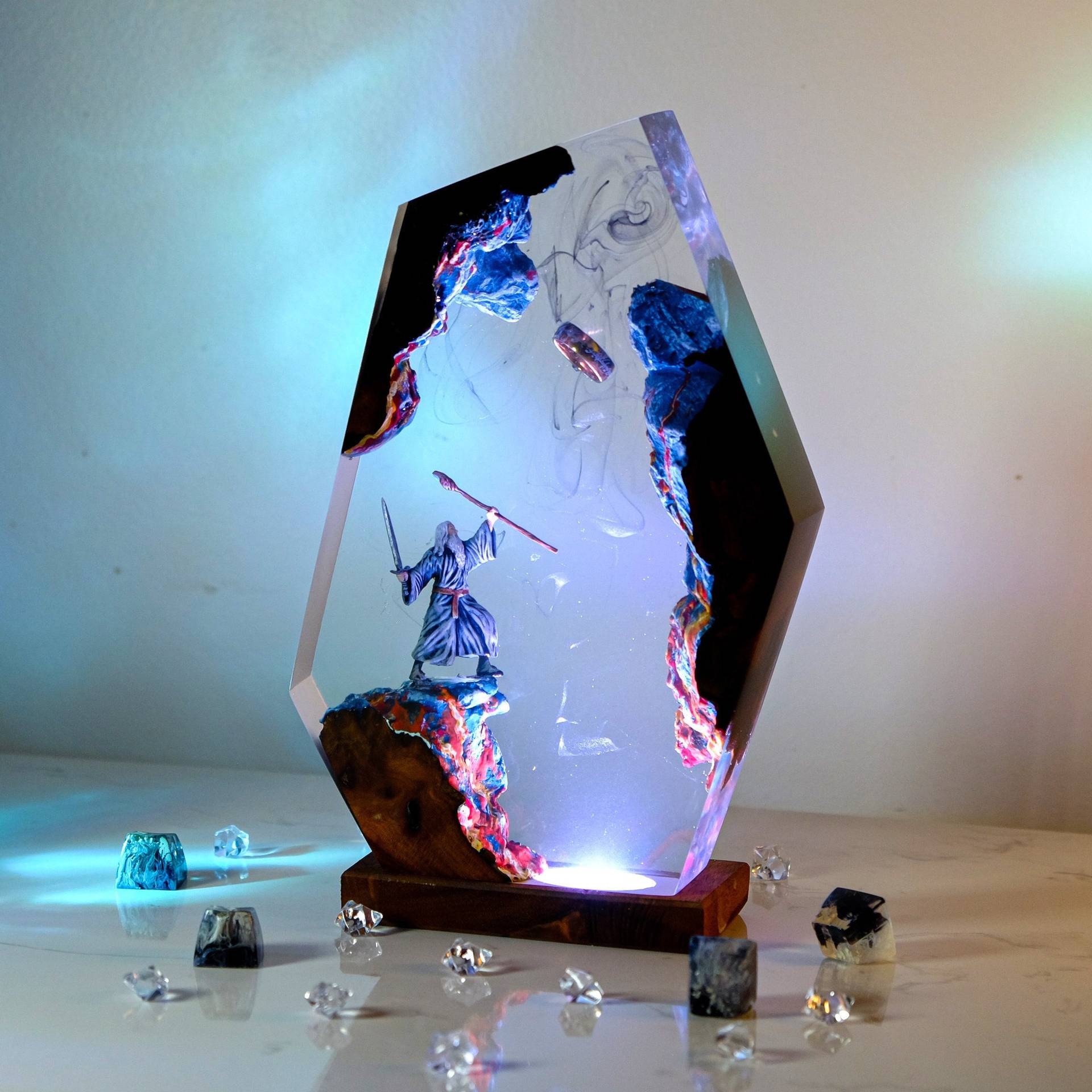 Lampu Resin Figur Adegan Film  - Lighting Decor Wedding ulasan dan harga
