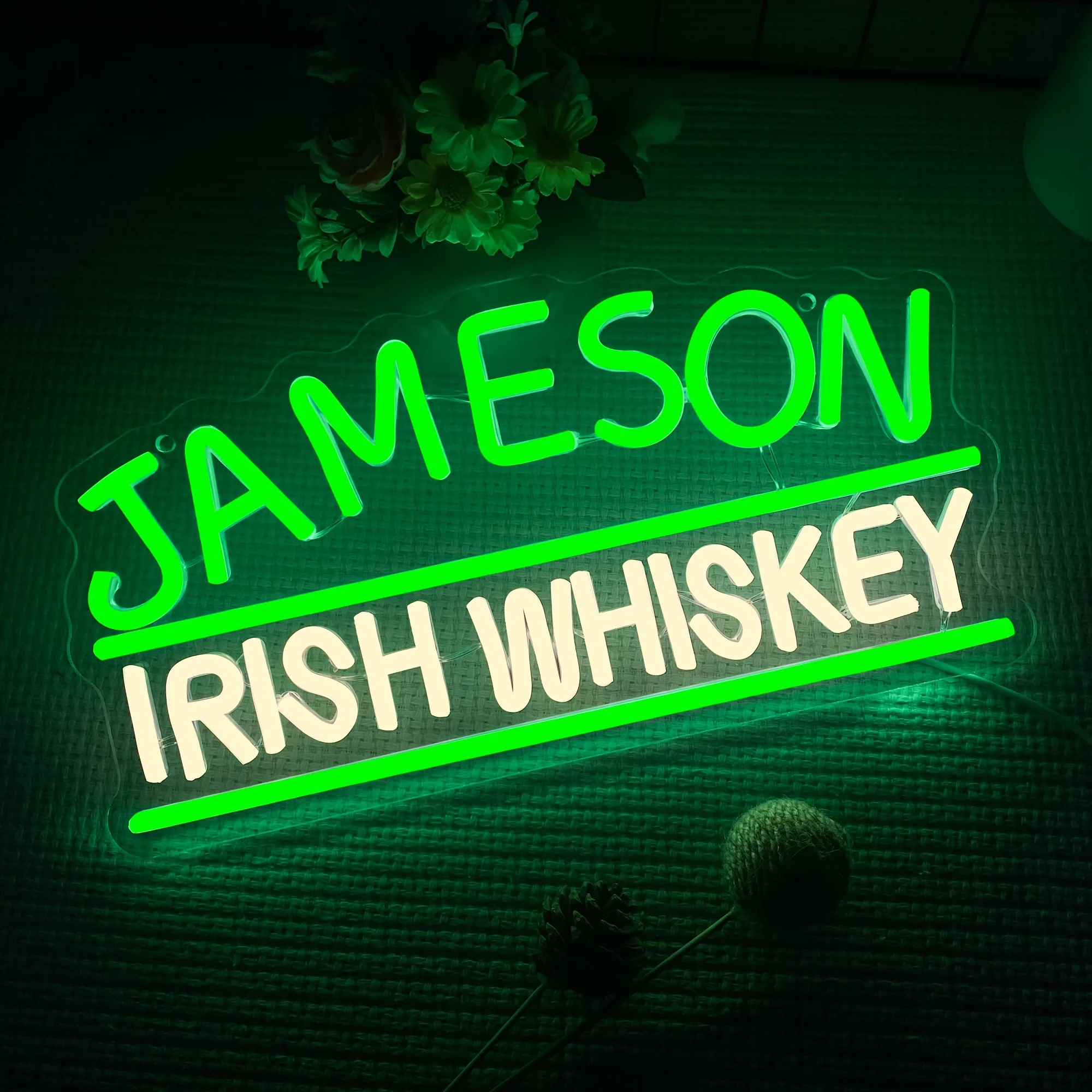 Lampu Neon Logo Merek Whiskey  - Home Decor Lighting Brands ulasan dan harga