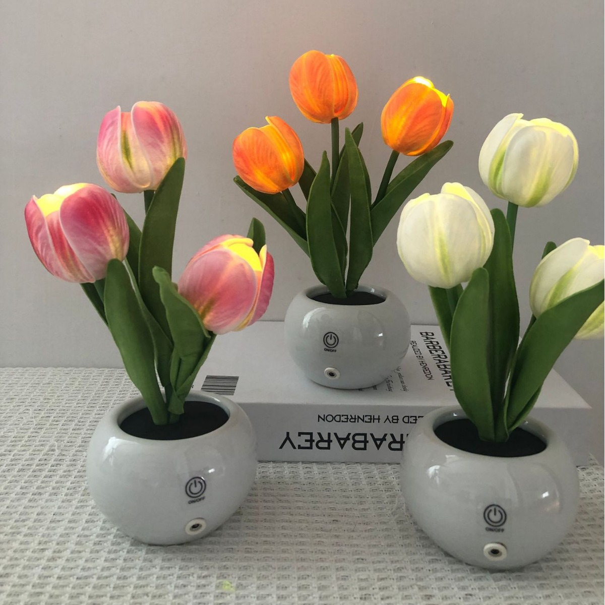 Lampu LED Tulip Simulasi Bunga - Ambient Lighting Decor For Room ulasan dan harga