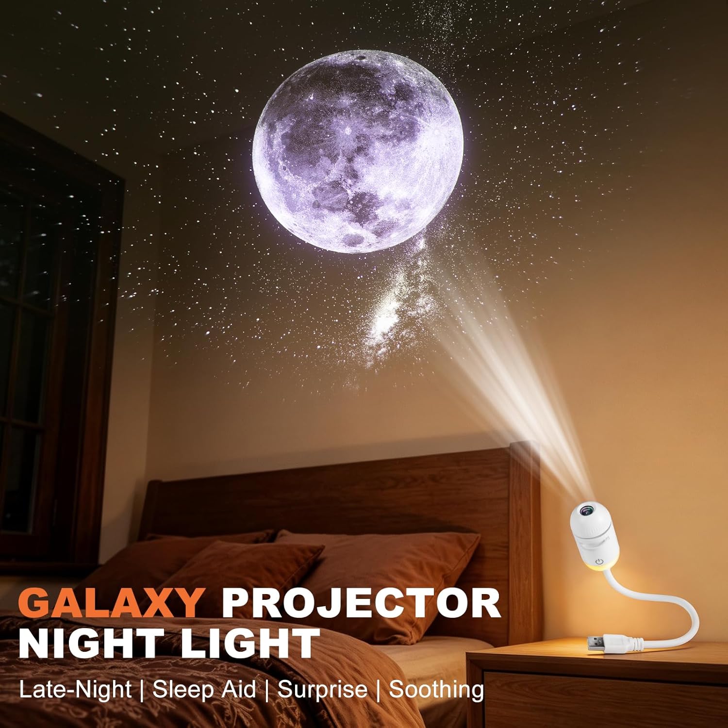 Lampu Malam Proyektor Bintang  - Star Projector Night ulasan dan harga