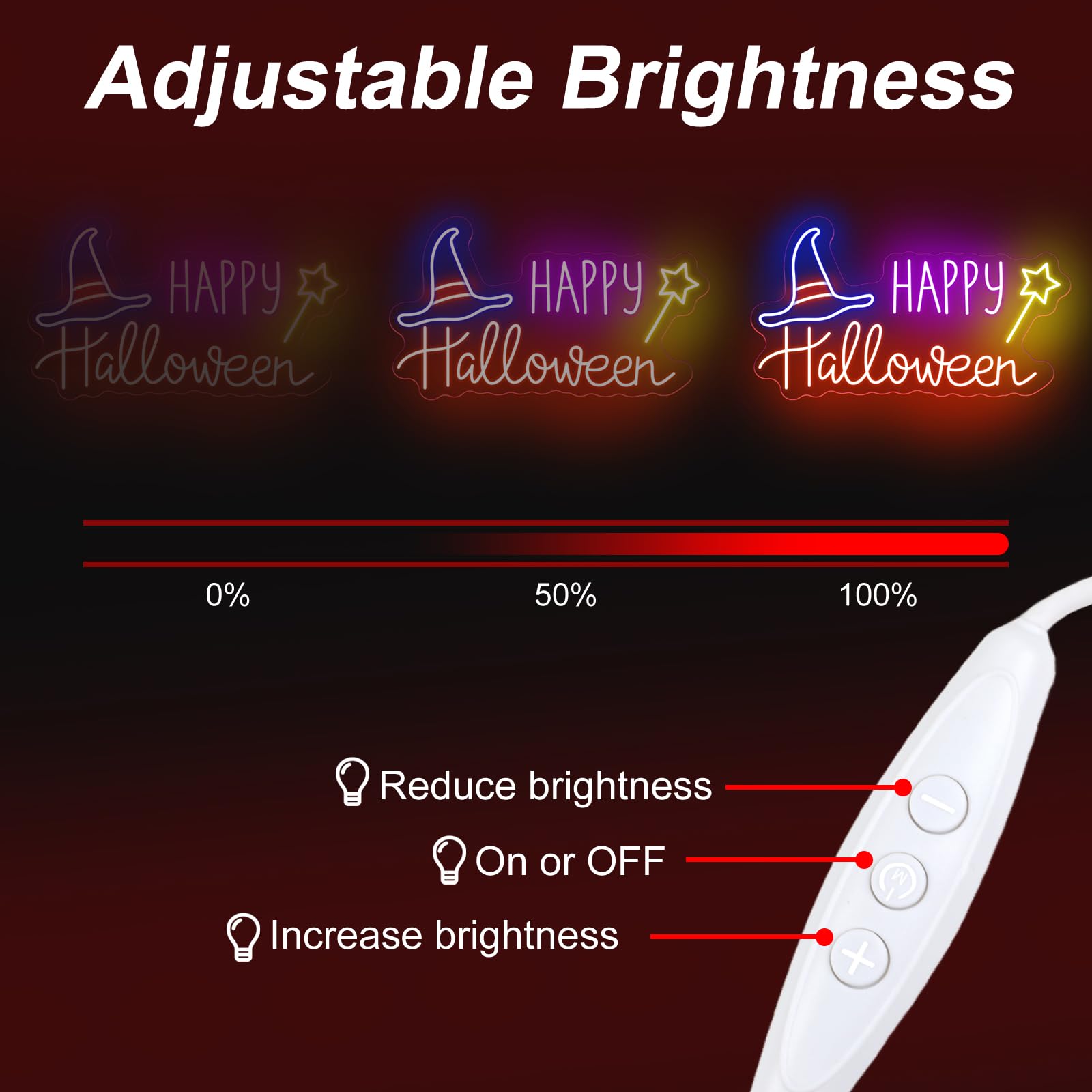 Lampu Neon LED Kelelawar Hallo - Home Decor Lighting Tricks ulasan dan harga