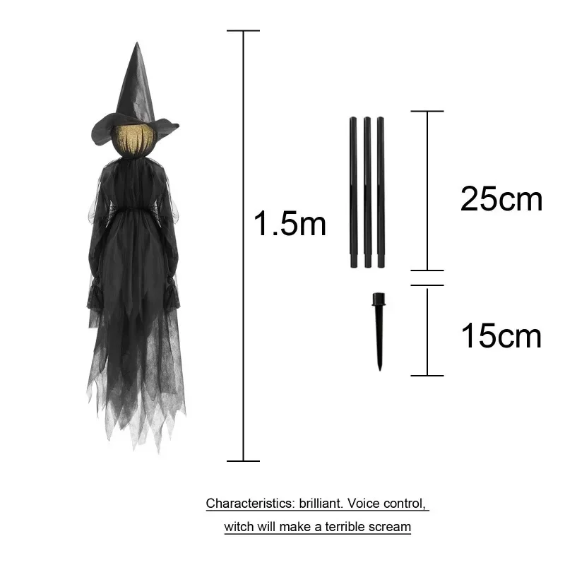 Dekorasi Halloween Penyihir Be - Up Lighting Decor ulasan dan harga