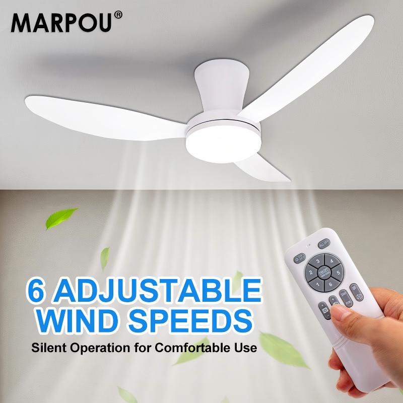MARPOU Kipas Langit-langit Sed - Colour Changing Bulb ulasan dan harga