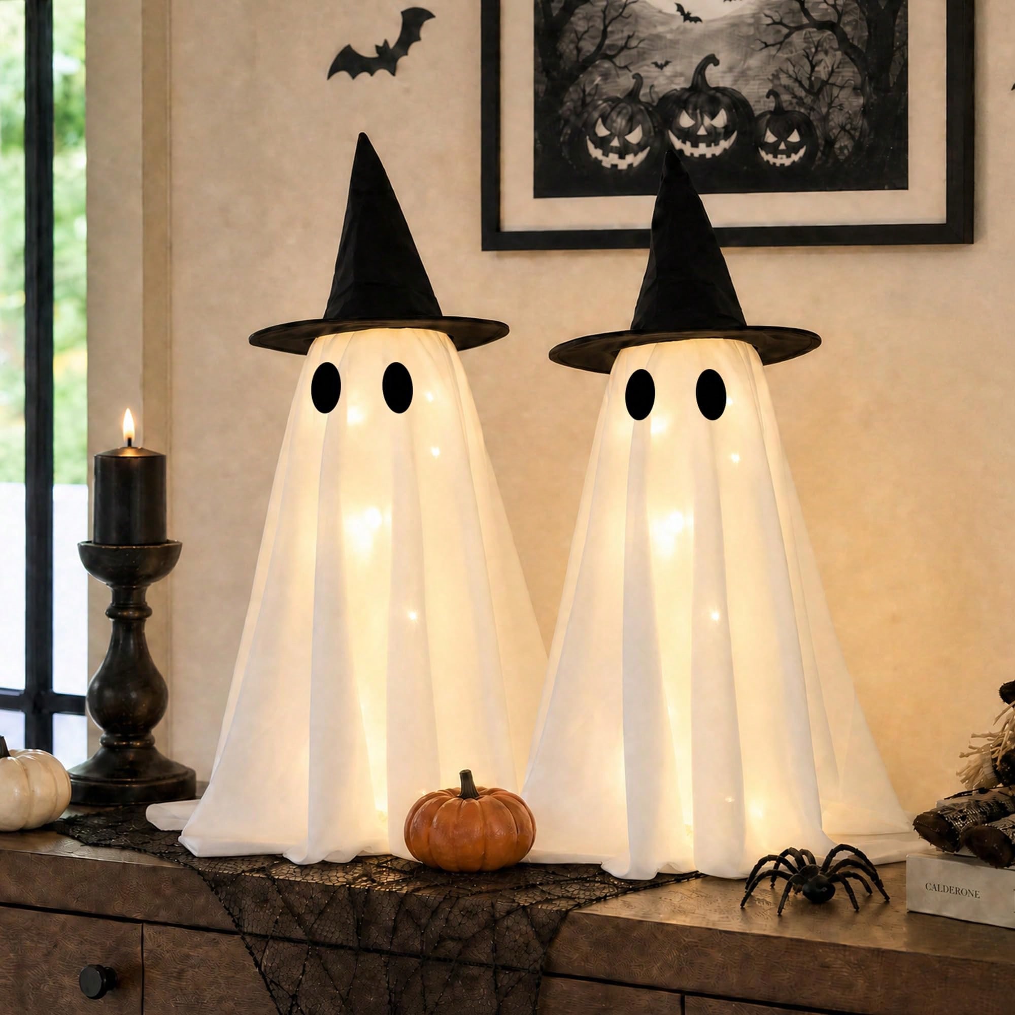 Topi Penyihir Berlampu LED 2Pc - Up Lighting Decor ulasan dan harga