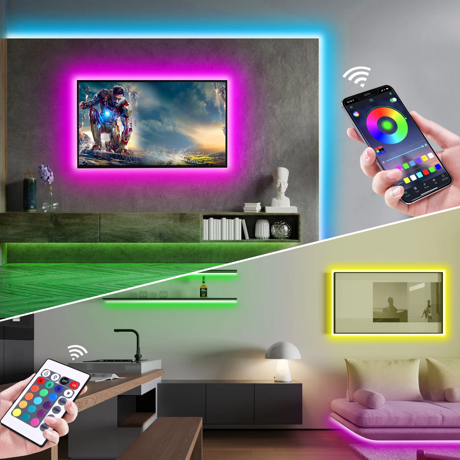 Lampu Strip LED Neon RGB 1-5m  - Lighting Decor Home ulasan dan harga