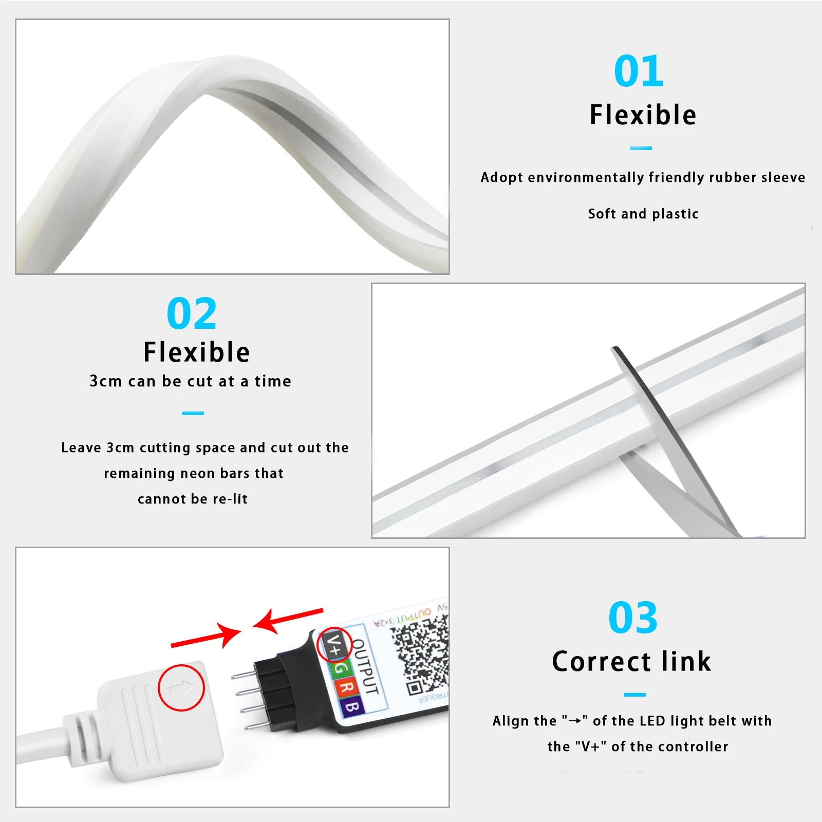 Lampu Strip LED Neon RGB 1-5m  - Lighting Decor Home ulasan dan harga
